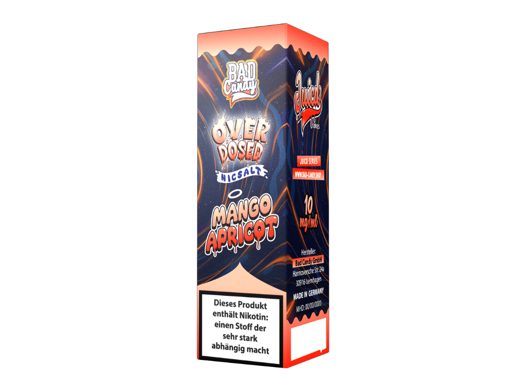 Bad Candy Liquids - Juicd - Overdosed Mango Apricot - Nikotinsalz Liquid 10 mg/ml 10er Packung