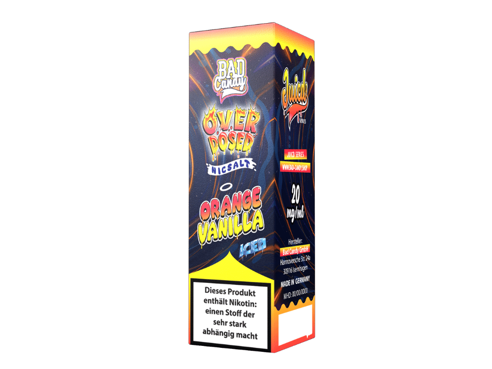 Bad Candy Liquids - Juicd - Overdosed Orange Vanilla - Nikotinsalz Liquid 20 mg/ml 10er Packung