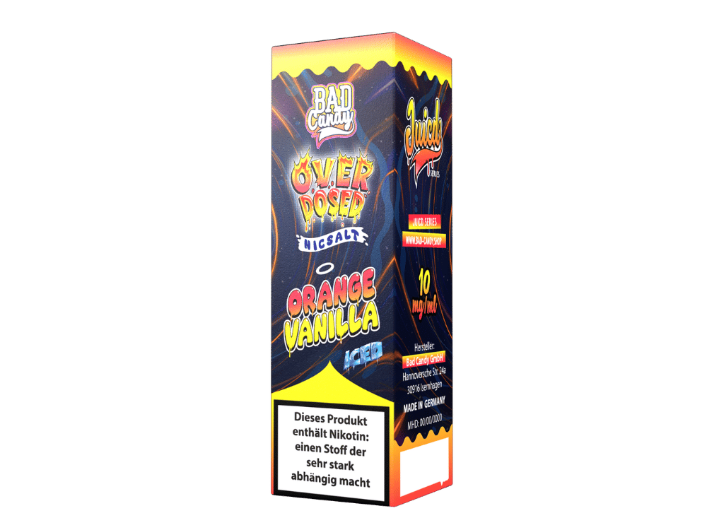 Bad Candy Liquids - Juicd - Overdosed Orange Vanilla - Nikotinsalz Liquid 10 mg/ml 10er Packung