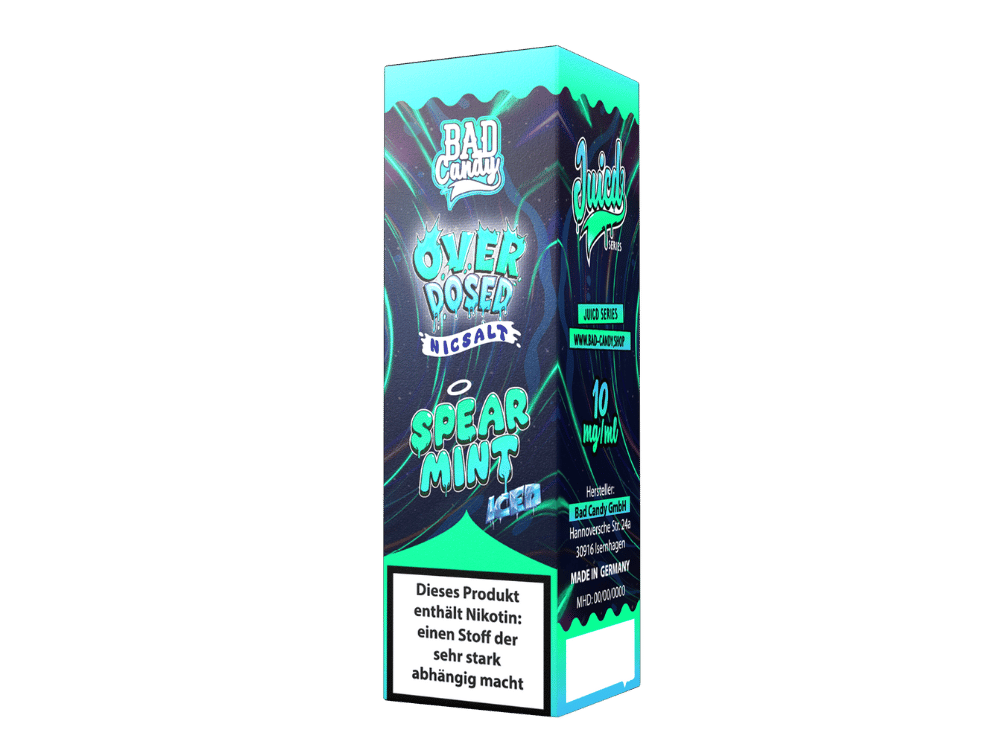 Bad Candy Liquids - Juicd - Overdosed Spearmint - Nikotinsalz Liquid 10 mg/ml
