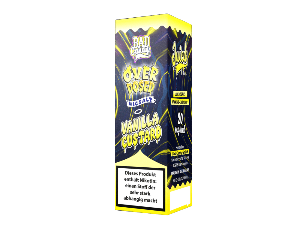Bad Candy Liquids - Juicd - Overdosed Vanilla Custard - Nikotinsalz Liquid 20 mg/ml