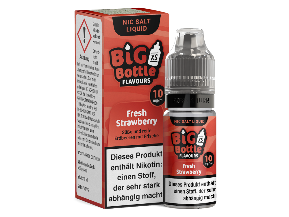 Big Bottle - Fresh Strawberry - Nikotinsalz Liquid 10 mg/ml