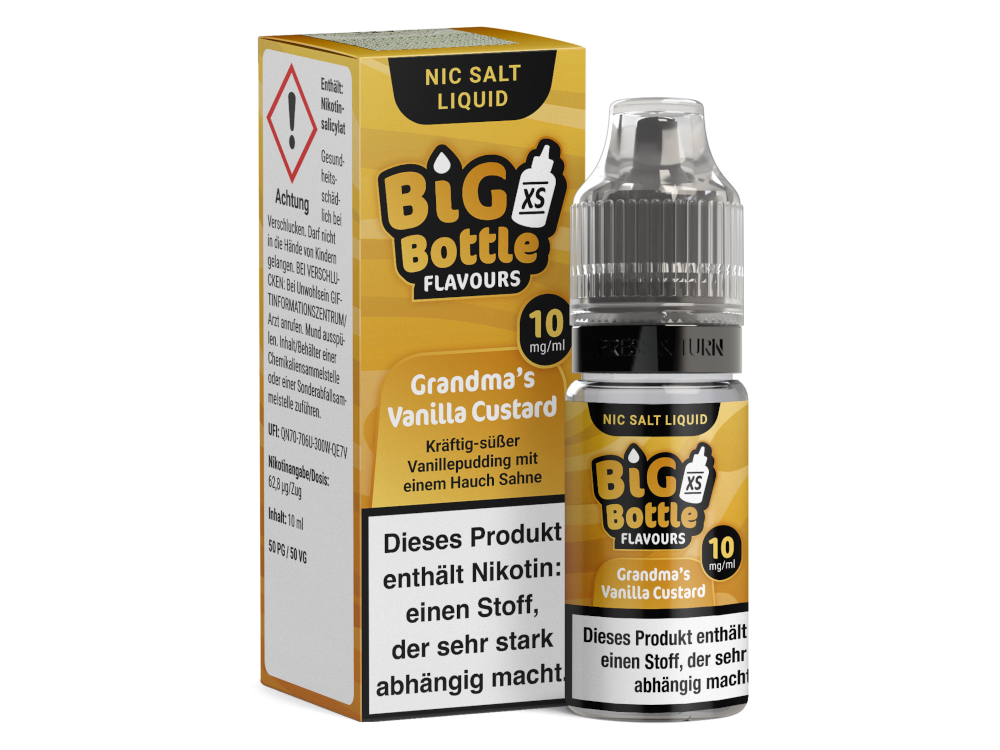 Big Bottle - Grandma's Vanilla Custard - Nikotinsalz Liquid 10 mg/ml