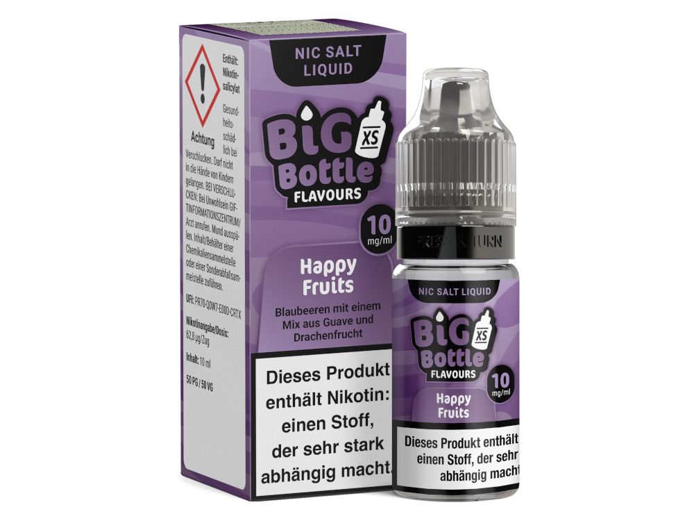 Big Bottle - Happy Fruits - Nikotinsalz Liquid 10 mg/ml