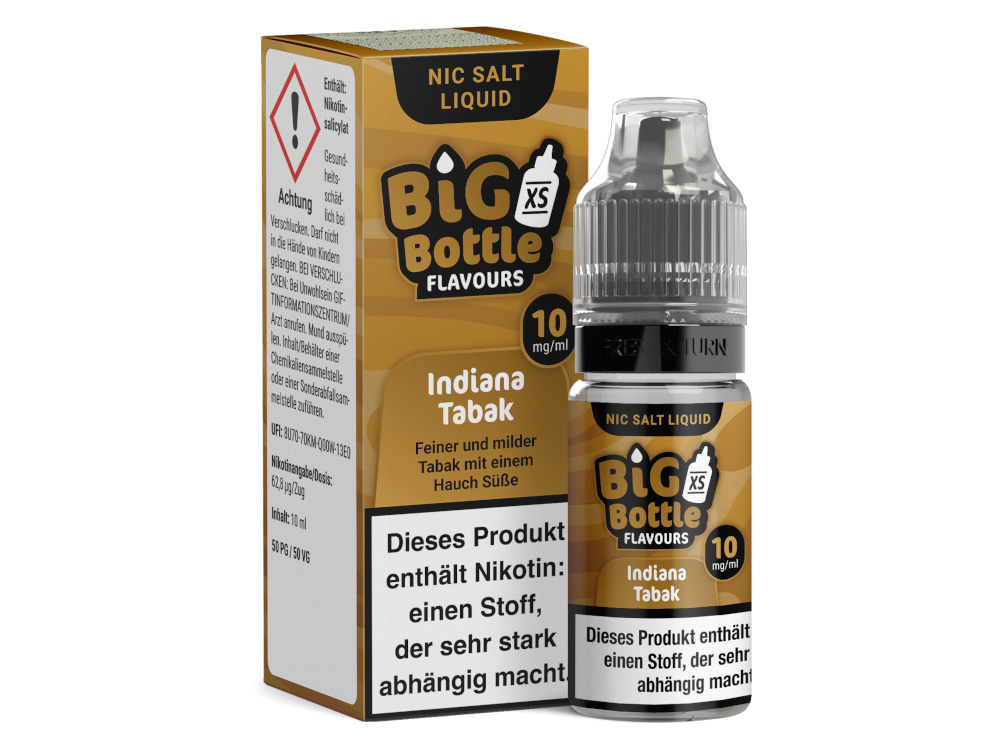 Big Bottle - Indiana Tabak - Nikotinsalz Liquid 10 mg/ml