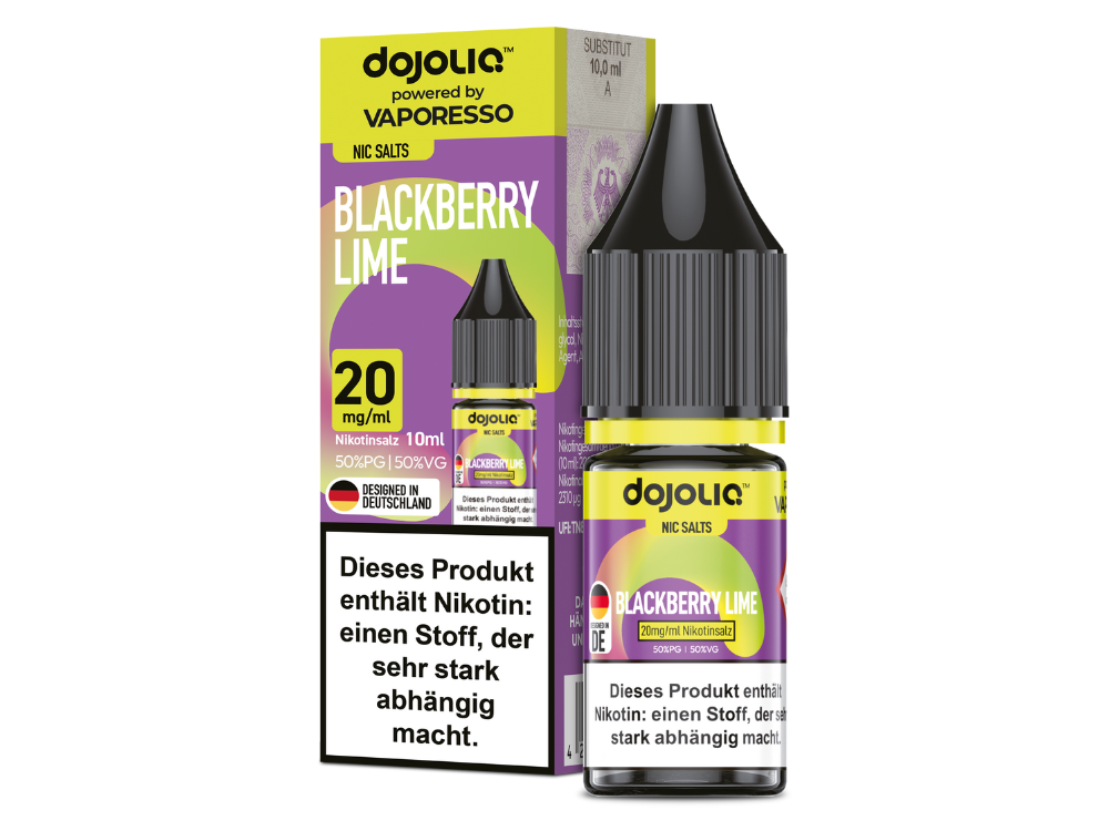 Vaporesso - Dojoliq - Blackberry Lime - Nikotinsalz Liquid 20 mg/ml
