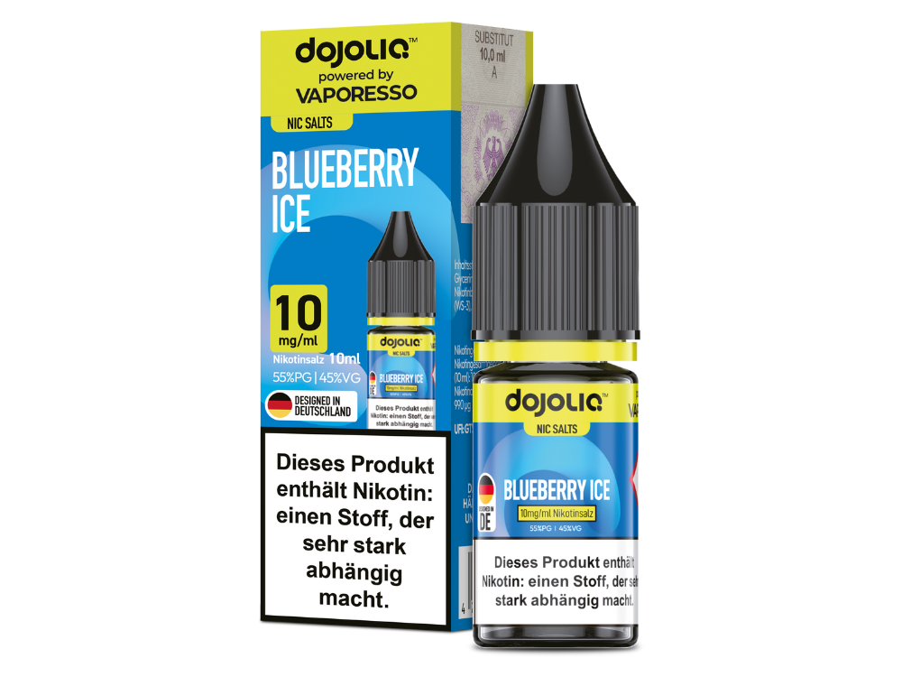 Vaporesso - Dojoliq - Blueberry Ice - Nikotinsalz Liquid 10 mg/ml