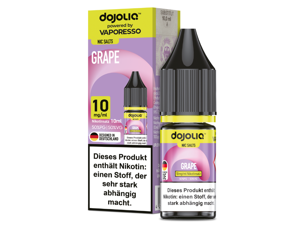 Vaporesso - Dojoliq - Grape - Nikotinsalz Liquid 10 mg/ml 10er Packung