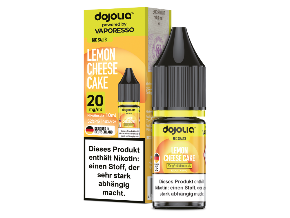 Vaporesso - Dojoliq - Lemon Cheese Cake - Nikotinsalz Liquid 20 mg/ml 10er Packung