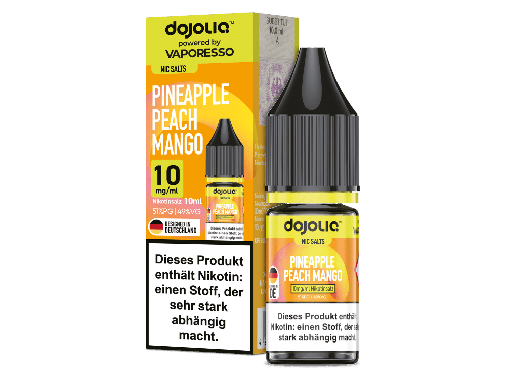 Vaporesso - Dojoliq - Pineapple Peach Mango - Nikotinsalz Liquid 10 mg/ml 10er Packung