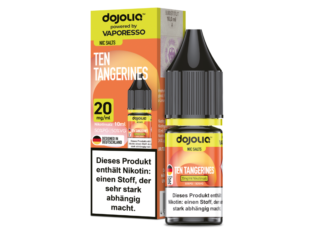 Vaporesso - Dojoliq - Ten Tangerines - Nikotinsalz Liquid 20 mg/ml 10er Packung
