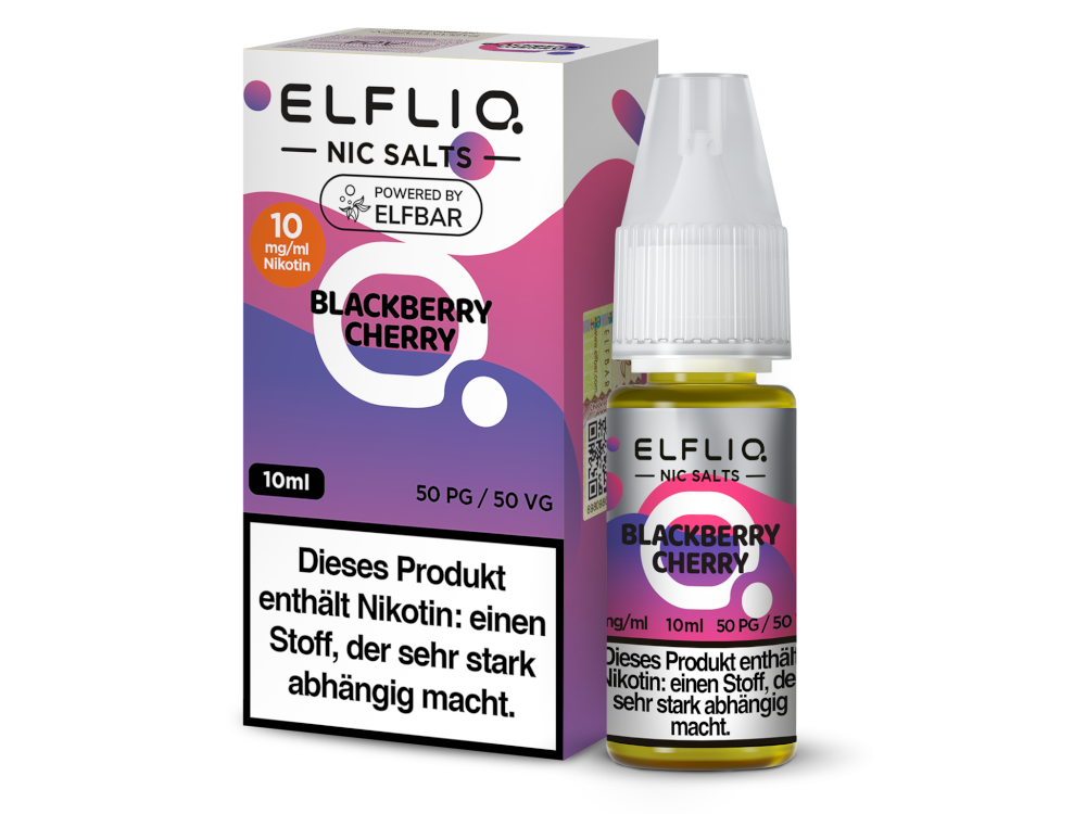 ELFLIQ - Blackberry Cherry - Nikotinsalz Liquid 10 mg/ml