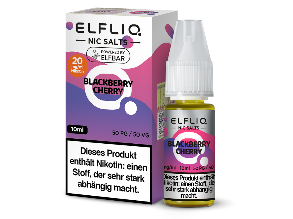 ELFLIQ - Blackberry Cherry - Nikotinsalz Liquid 20 mg/ml