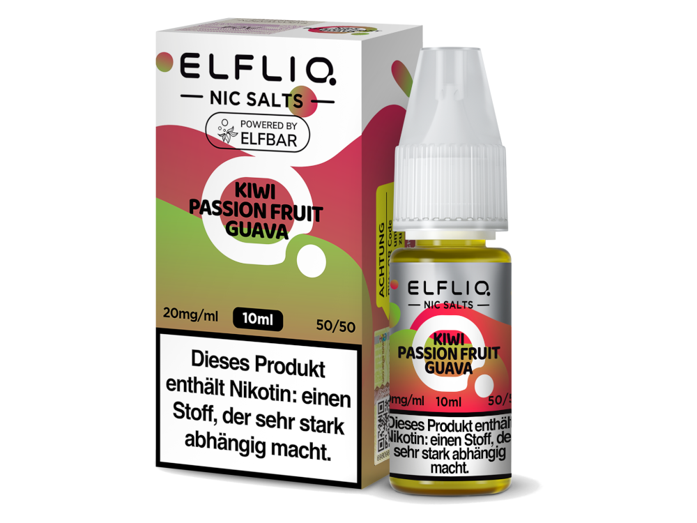 ELFLIQ - Kiwi Passion Fruit Guava - Nikotinsalz Liquid 20 mg/ml