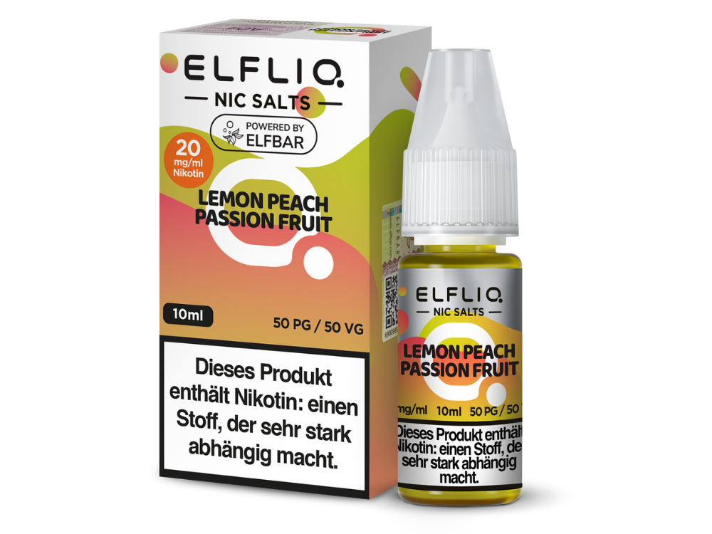 ELFLIQ - Lemon Peach Passion Fruit - Nikotinsalz Liquid 20 mg/ml