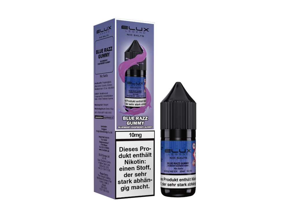Elux - Blue Razz Gummy - Nikotinsalz Liquid 10 mg/ml