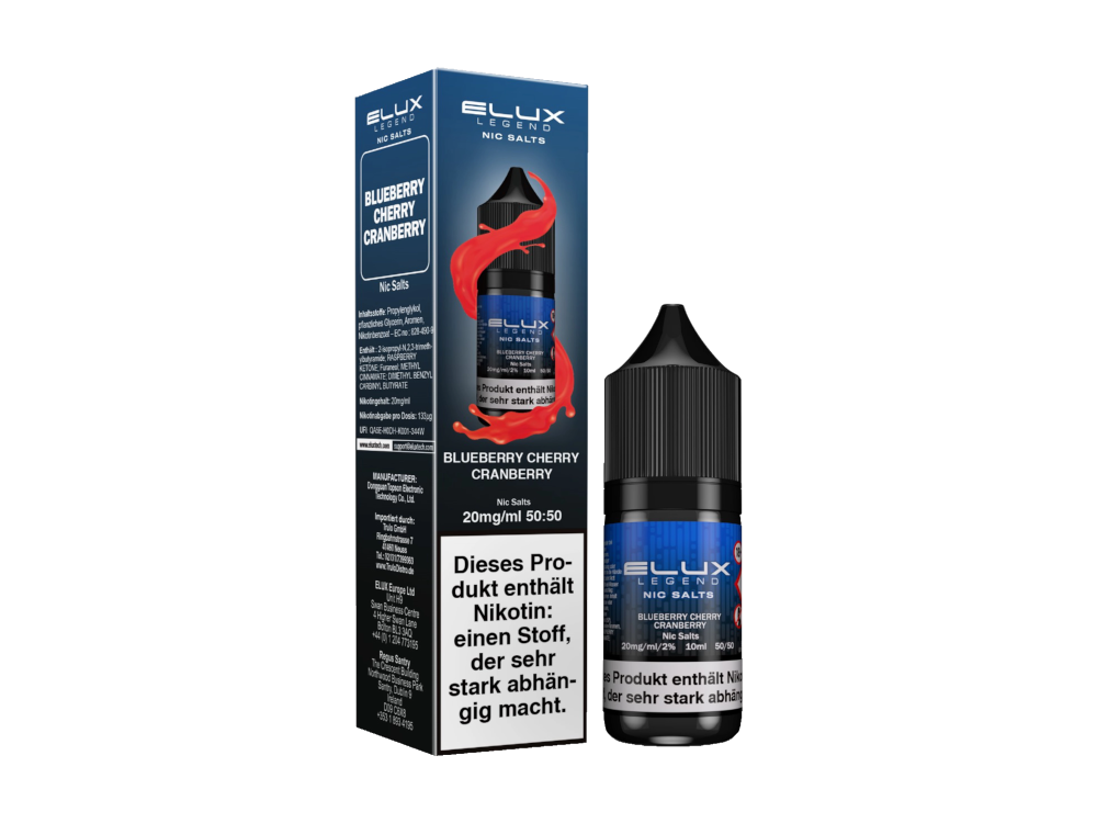 Elux - Blueberry Cherry Cranberry - Nikotinsalz Liquid 20 mg/ml