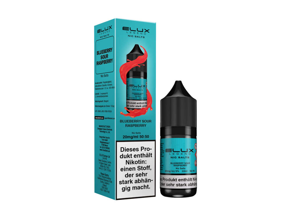 Elux - Blueberry Sour Raspberry - Nikotinsalz Liquid 10 mg/ml