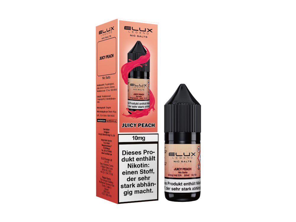Elux - Juicy Peach - Nikotinsalz Liquid 10 mg/ml
