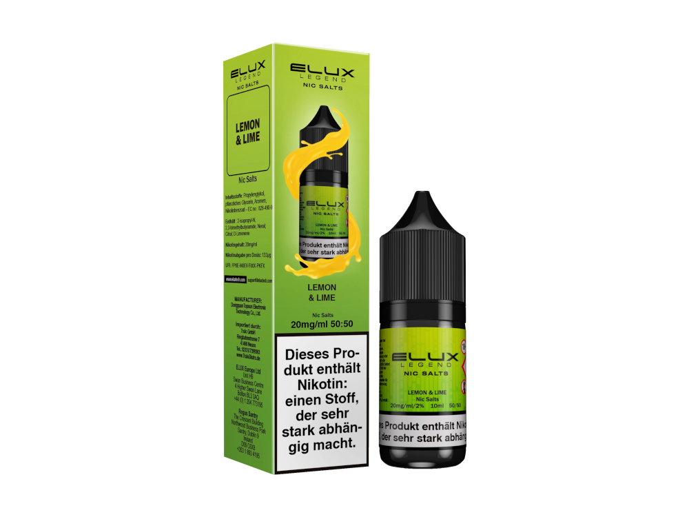Elux - Lemon & Lime - Nikotinsalz Liquid 20 mg/ml