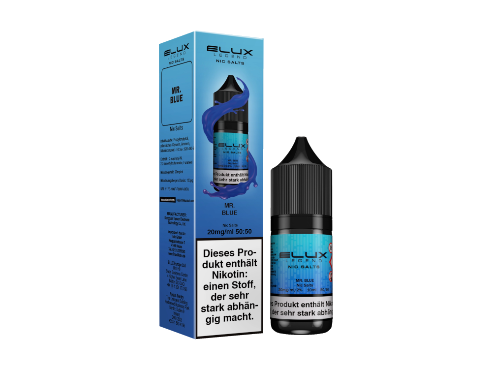 Elux - Mr. Blue - Nikotinsalz Liquid 20 mg/ml