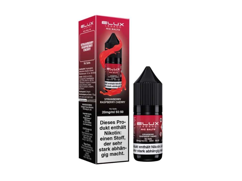 Elux - Strawberry Raspberry Cherry - Nikotinsalz Liquid 20 mg/ml