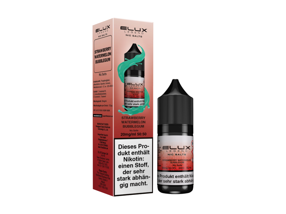 Elux - Strawberry Watermelon Bubblegum - Nikotinsalz Liquid 20 mg/ml