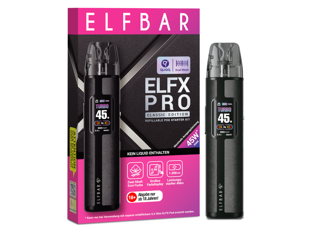 Elfbar - Elfx Pro E-Zigaretten Set Black