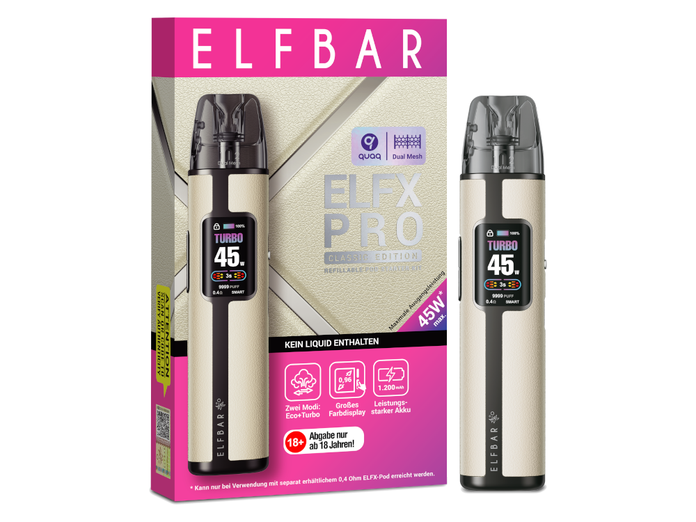 Elfbar - Elfx Pro E-Zigaretten Set White