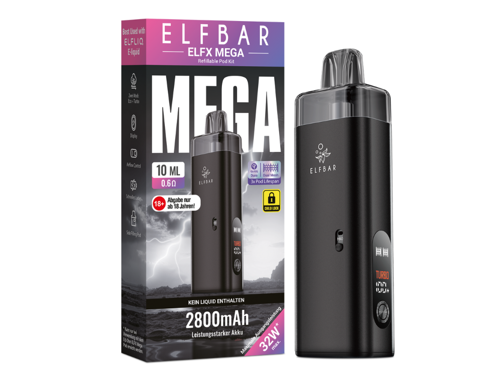 Elfbar - Elfx Mega E-Zigaretten Set Black
