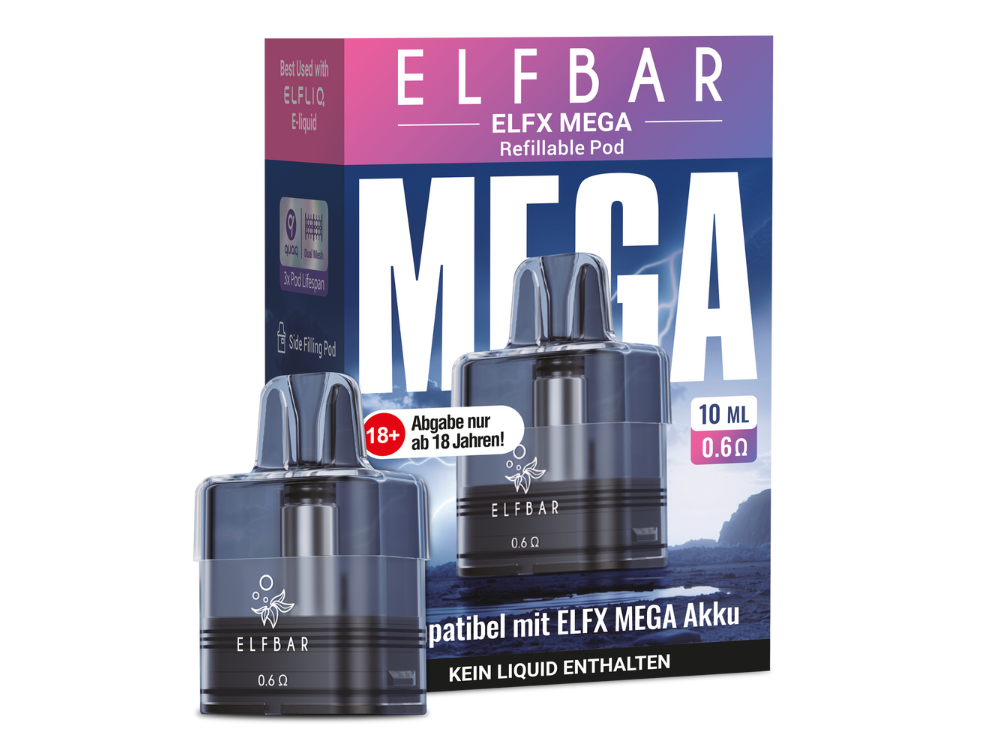 Elfbar - Elfx Mega Pod mit 0,6 Ohm 10 ml
