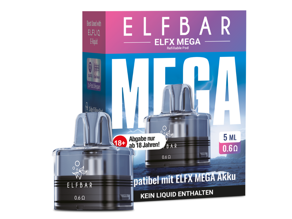 Elfbar - Elfx Mega Pod mit 0,6 Ohm 5 ml