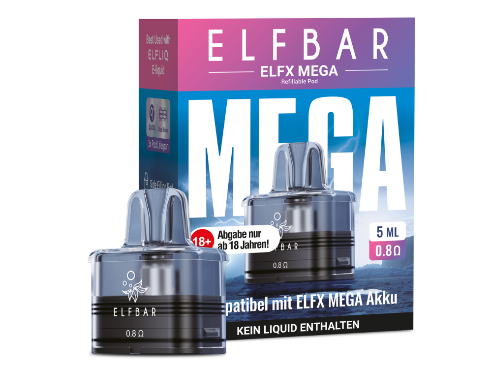 Elfbar - Elfx Mega Pod mit 0,8 Ohm 5 ml