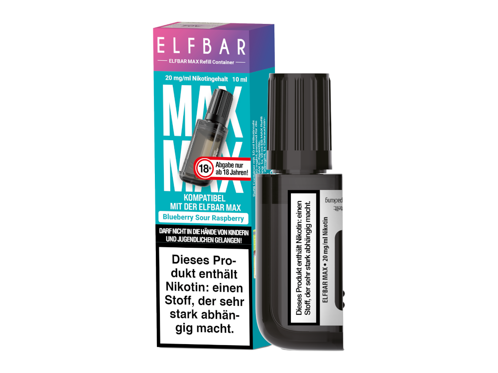 Elfbar - Max Refill Container - Blueberry Sour Raspberry 20 mg/ml