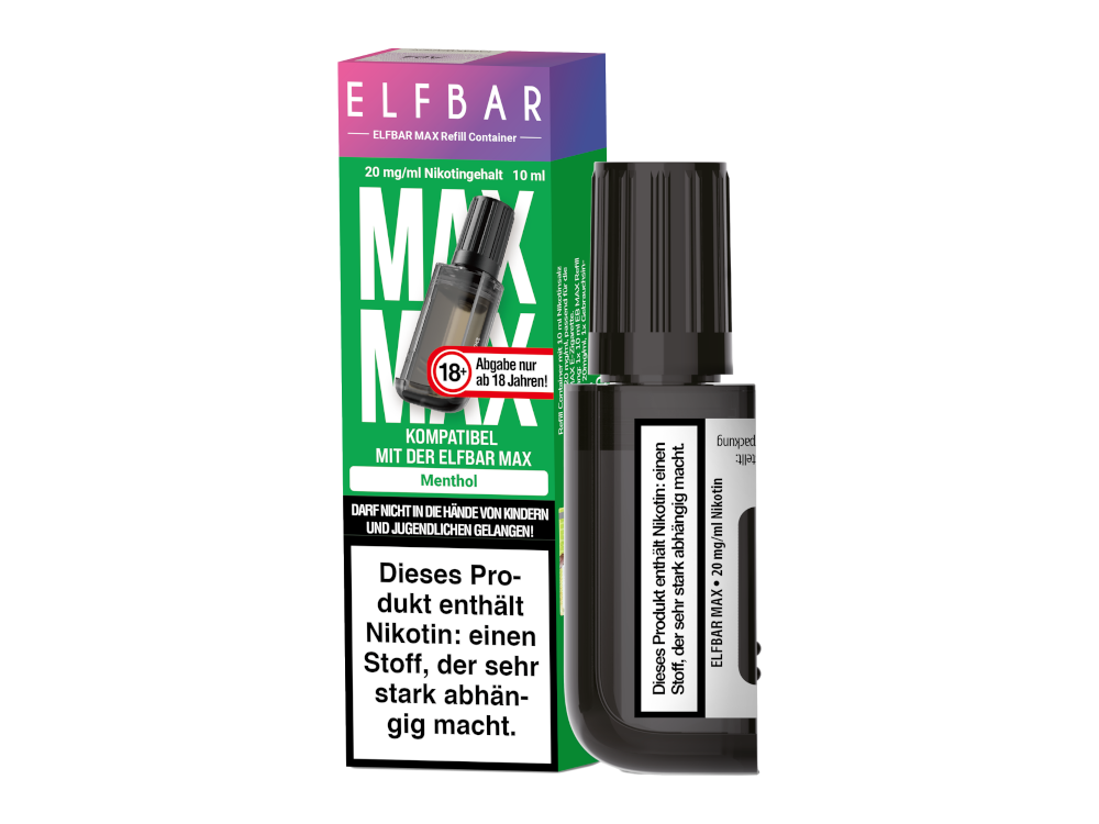 Elfbar - Max Refill Container - Menthol 20 mg/ml 10er Packung