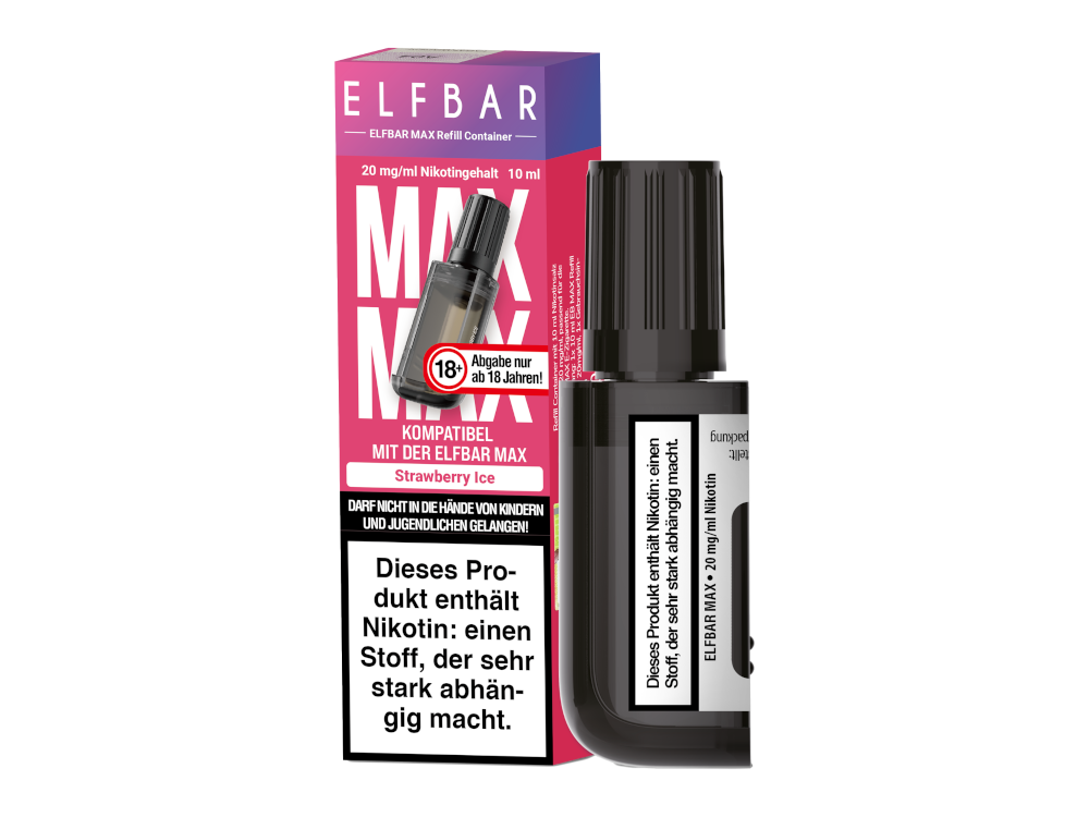 Elfbar - Max Refill Container - Strawberry Ice 20 mg/ml