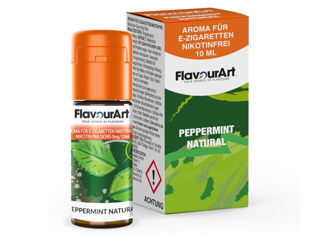 FlavourArt - Aroma Peppermint Natural 10 ml 15er Packung