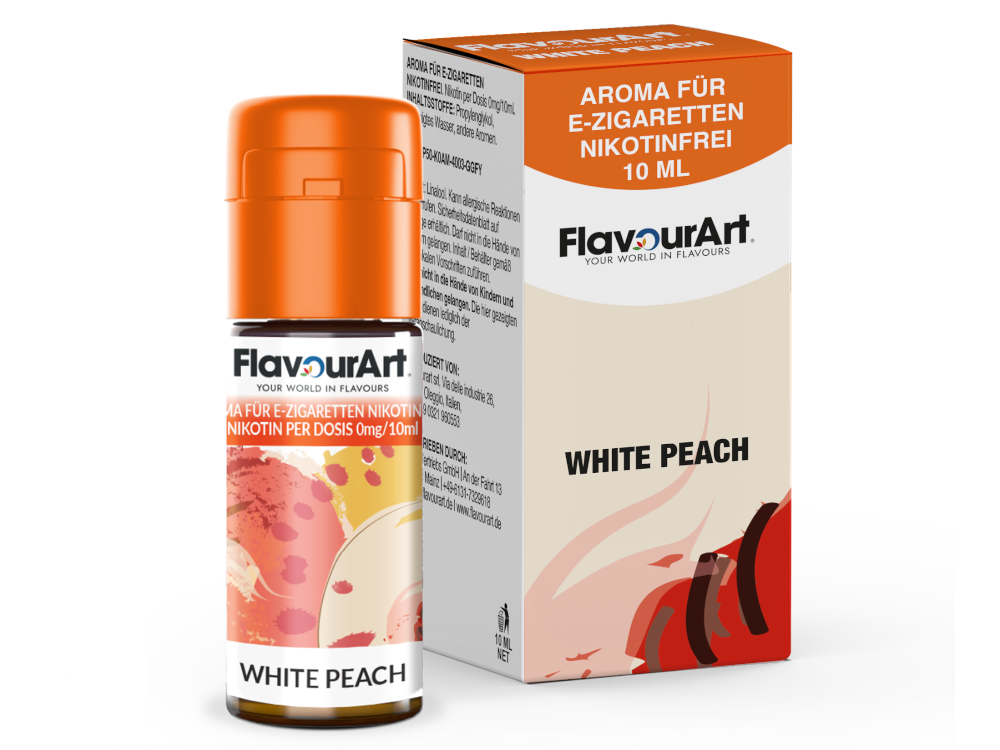FlavourArt - Aroma White Peach 10 ml 15er Packung
