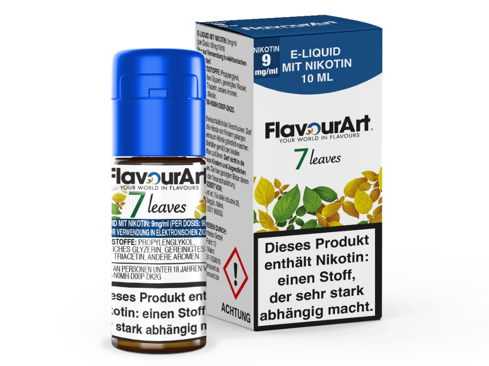 FlavourArt - 7 Leaves E-Zigaretten Liquid 9 mg/ml 15er Packung