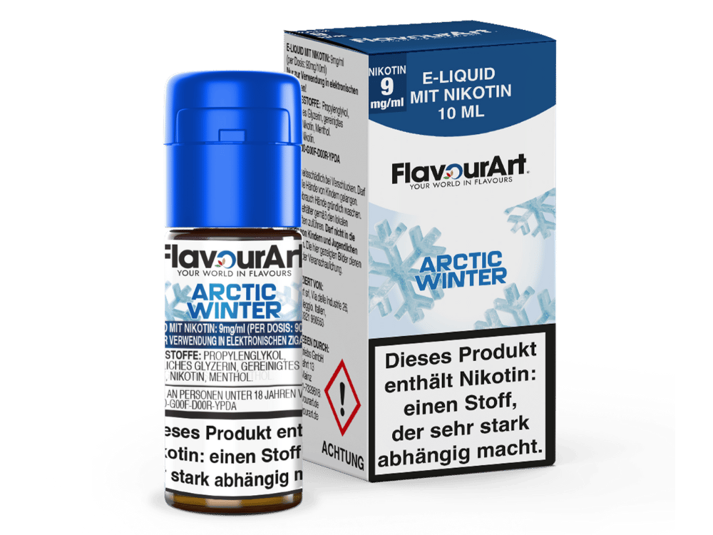FlavourArt - Arctic Winter E-Zigaretten Liquid 9 mg/ml 15er Packung