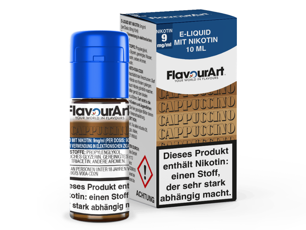 FlavourArt - Cappuccino E-Zigaretten Liquid 9 mg/ml