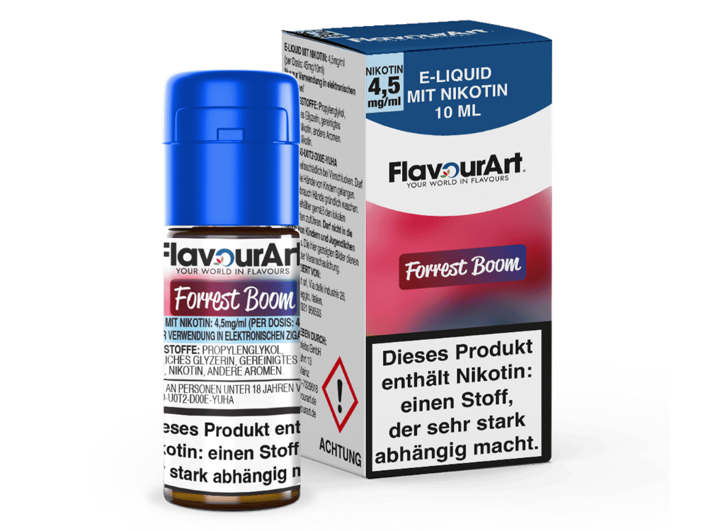 FlavourArt - Forrest Boom E-Zigaretten Liquid 4,5 mg/ml 15er Packung