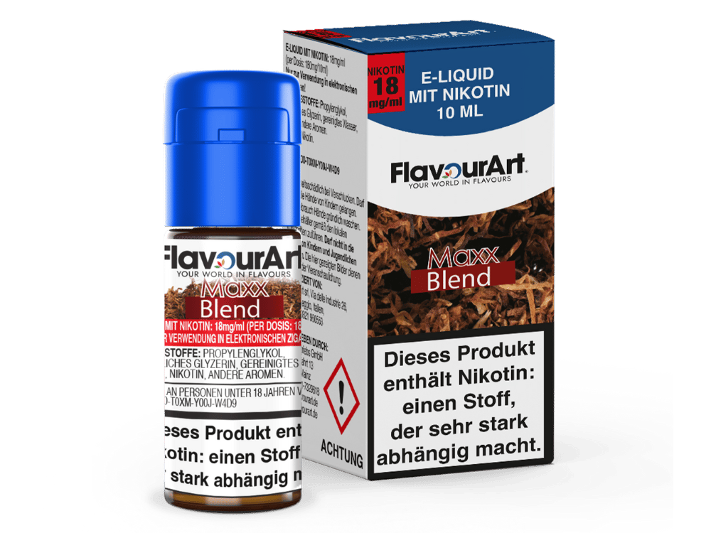 FlavourArt - Maxx-Blend E-Zigaretten Liquid 18 mg/ml