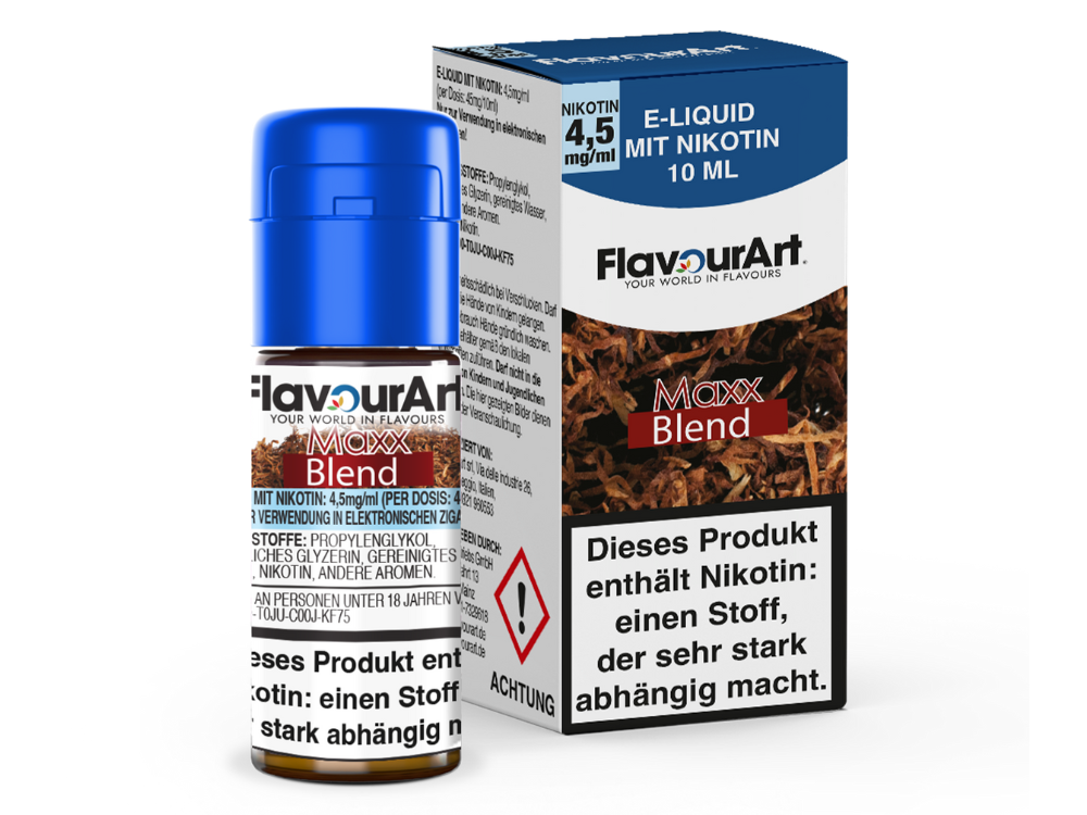 FlavourArt - Maxx-Blend E-Zigaretten Liquid 4,5 mg/ml 15er Packung