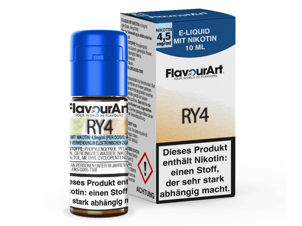 FlavourArt - RY4 E-Zigaretten Liquid 4,5 mg/ml 15er Packung