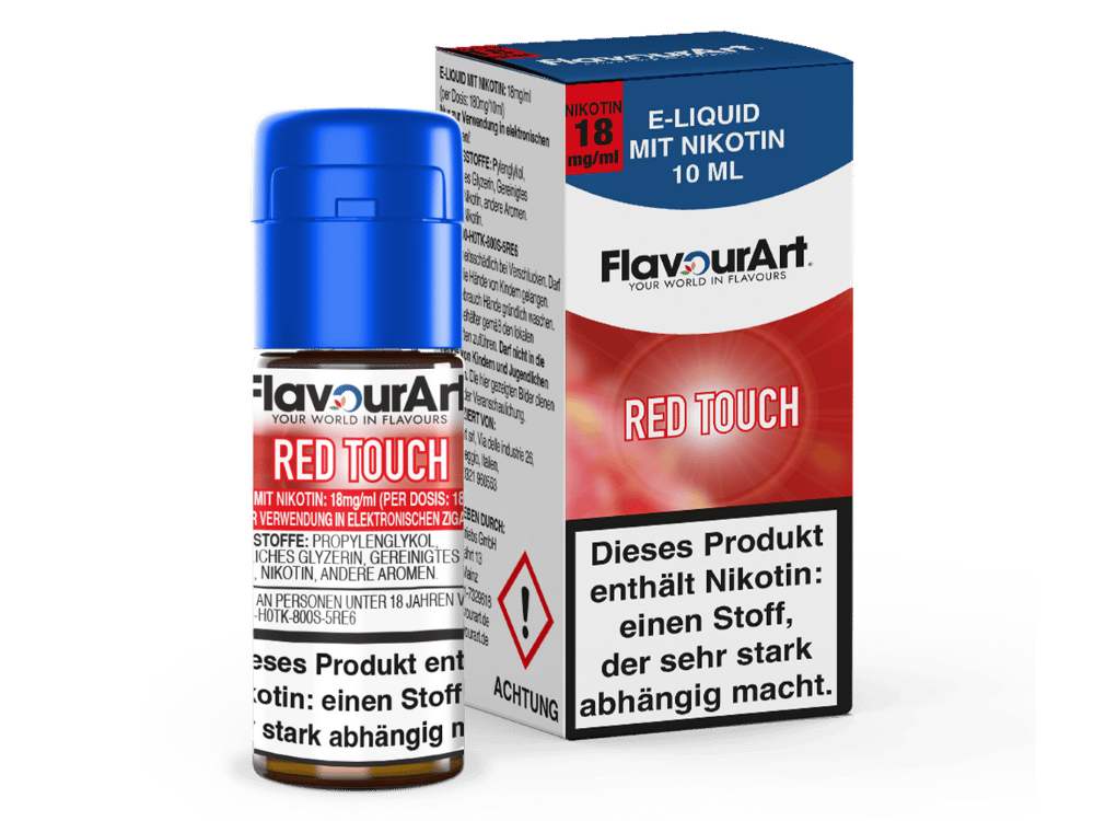 FlavourArt - Red Touch E-Zigaretten Liquid 18 mg/ml 15er Packung