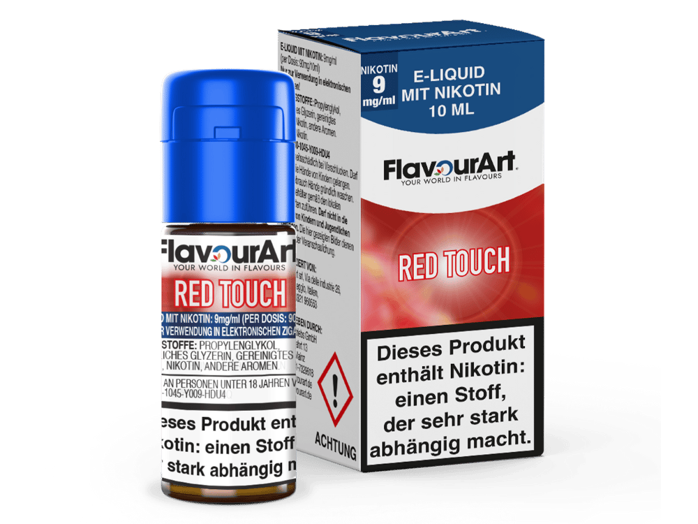 FlavourArt - Red Touch E-Zigaretten Liquid 9 mg/ml 15er Packung