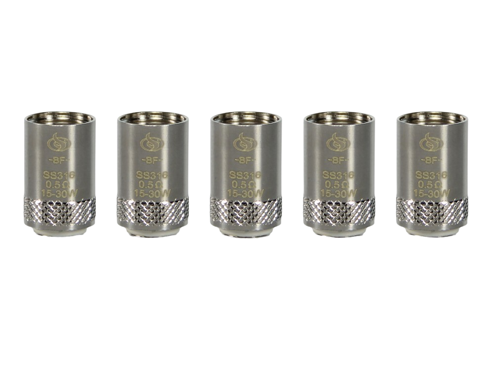 InnoCigs - BF SS316 Heads 0,5 Ohm (5 Stück pro Packung)