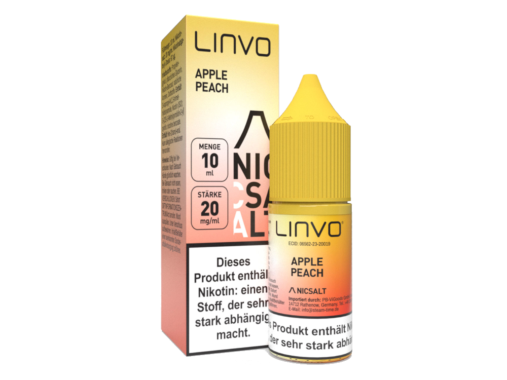 Linvo - Apple Peach - Nikotinsalz Liquid 20 mg/ml 10er Packung