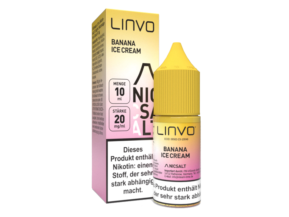 Linvo - Banana Ice Cream - Nikotinsalz Liquid 20 mg/ml 10er Packung